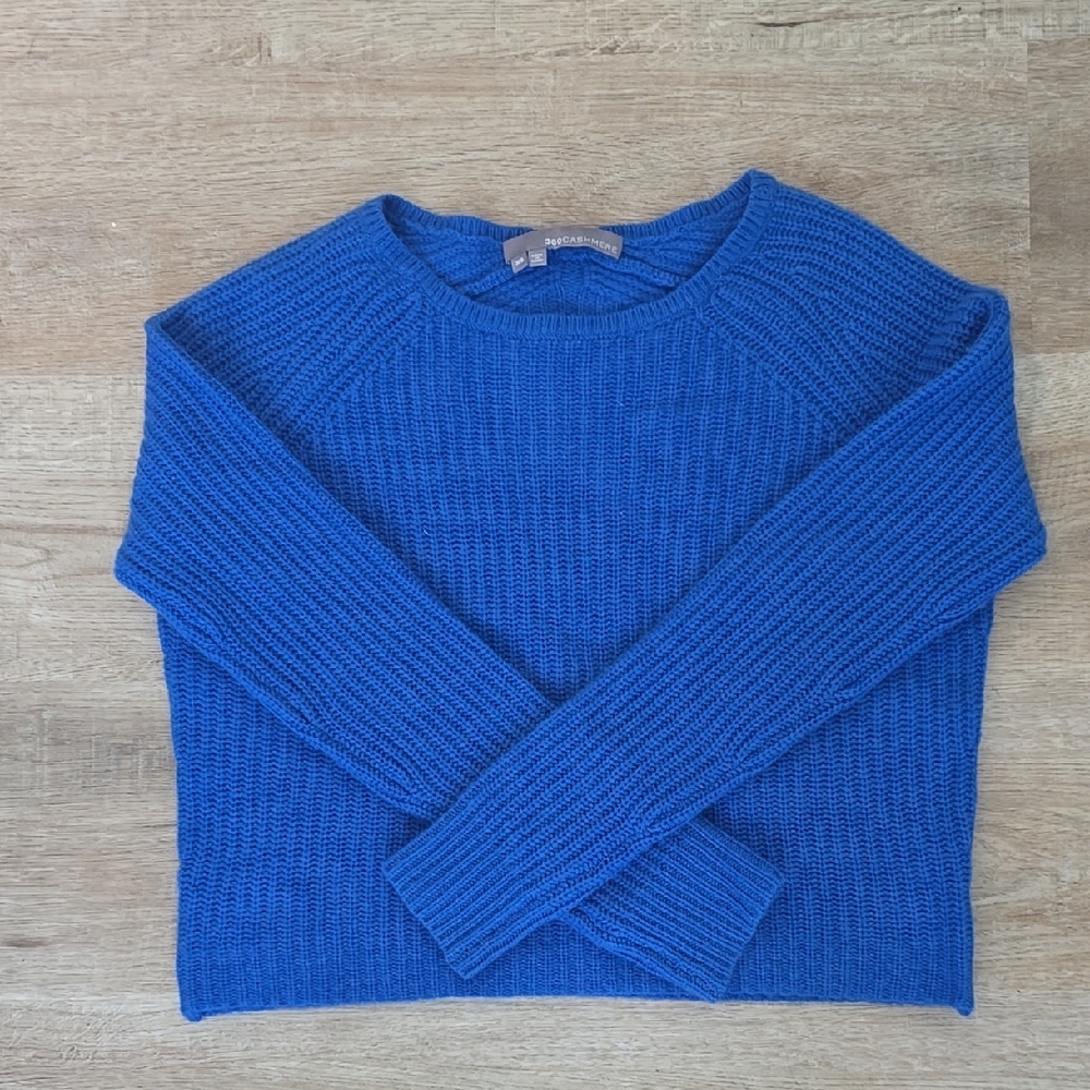 360 Cashmere / Blue Crewneck Sweater